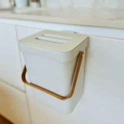 KITCHEN MOVE - Poubelle de table boden blanc plastique recyclé 24.5cm