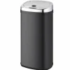 KITCHEN MOVE - Poubelle de cuisine automatique largo noir acier inoxydable 42 l