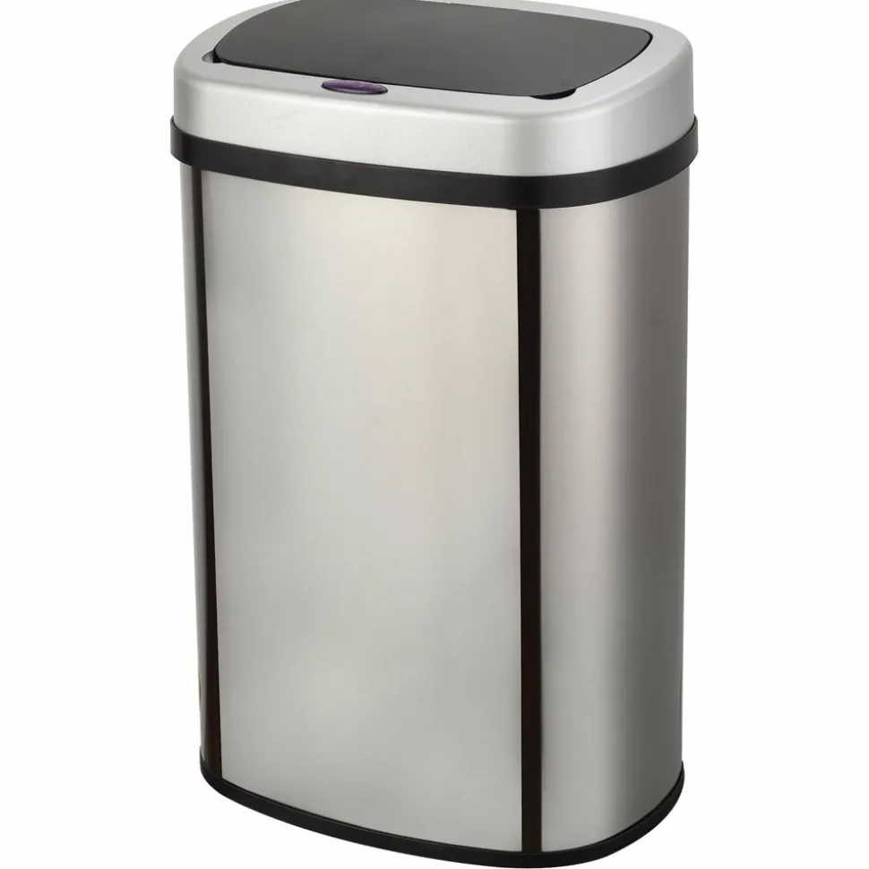 KITCHEN MOVE - Poubelle de cuisine automatique majestic argent acier inoxydable 58 l