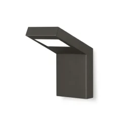 KOBI - Applique murale design rectangle anthracite 160mm blanc neutre 400 lumens extérieur ip54