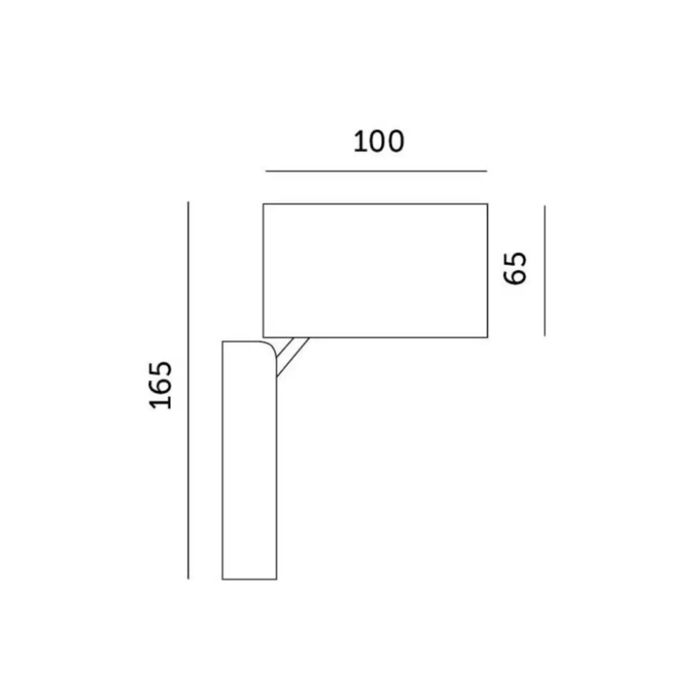 KOBI - Applique murale orientable noir carré en aluminium 165mm design extérieur pour ampoule gu10