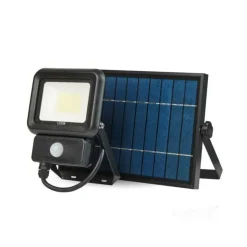 KOBI - Projecteur led solaire 20w 1400 lumens détecteur de mouvement led blanc froid 6500k extérieur ip65 professionnel