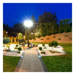 KOBI - Spot extérieur encastrable carré gu10 230v acier inoxydable ip65