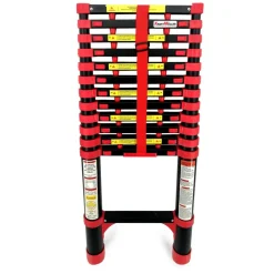 KRAFT MULLER - Échelle télescopique kraft müller 2,6m en aluminium bricolage pliable extensible unique droite multi-fonction, charge 150 kg