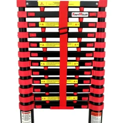 KRAFT MULLER - Échelle télescopique kraft müller 2,6m en aluminium bricolage pliable extensible unique droite multi-fonction, charge 150 kg