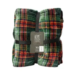 KSD DÉCO - Plaid à carreaux, design écossais 1,5x2m