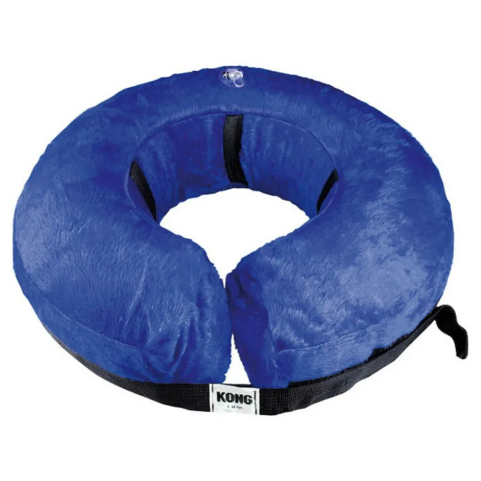 KVP - Collier de récupération pour chiens kong cloud bleu gonflable