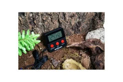 LA FERME TROPICALE - Thermomètre hygromètre digital avec sonde - contrôle des températures du terrarium destiné aux reptiles (lézards, serpents, tort