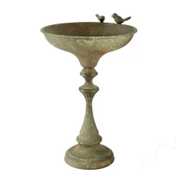 LA GRANDE PRAIRIE - Bain d'oiseau sur pied fer 28x27x43cm