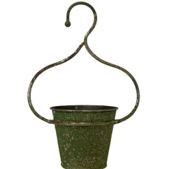 LA GRANDE PRAIRIE - Cache pot vert de gris 21x13x29cm