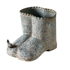 LA GRANDE PRAIRIE - Vase boots fer patiné 20x17x16cm