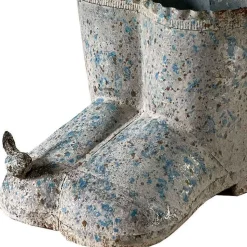 LA GRANDE PRAIRIE - Vase boots fer patiné 20x17x16cm