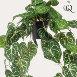 LA GREEN TOUCH - Anthurium clarinerdium plante artificielle - h80cm, ø18cm