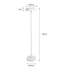 Lampadaire extérieur solaire led h150cm alex