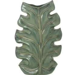 LANA DECO - Vase design en céramique "poséidon" 46cm vert