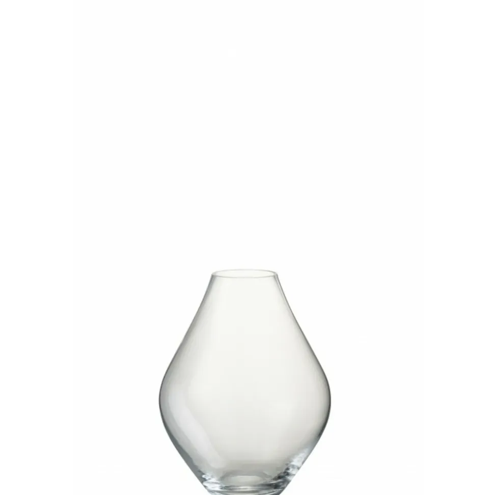 LANA DECO - Vase design en verre "cleo" 28cm transparent