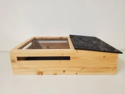 LE LIVET - Terrarium pour tortue de terre en douglas 82,2x62x22 cm