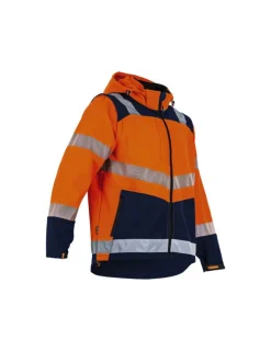 LEBEURRE - LMA - Veste softshell 2 en 1 cible orange fluo/marine t5 - lma