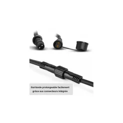 LEDMAXX - Guirlande guinguette 50m 50 douilles e27 professionnelle extensible ip65 exterieur