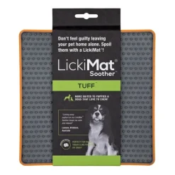 LICKIMAT - Tuff soother - orange , tapis à lécher pour chien