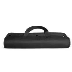 LIVOO - Set de 4 accessoires pour barbecue - fourchette, pince, spatule, couteau + pochette - acier inox, finition bois gs75