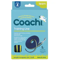 Longe coachi bleue marine et citron : 5 m