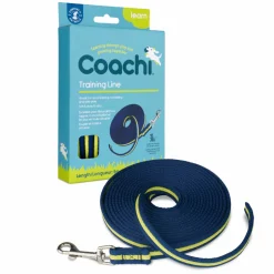 Longe coachi bleue marine et citron : 5 m