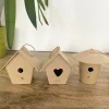 Lot de 6 nichoirs en carton à personnaliser