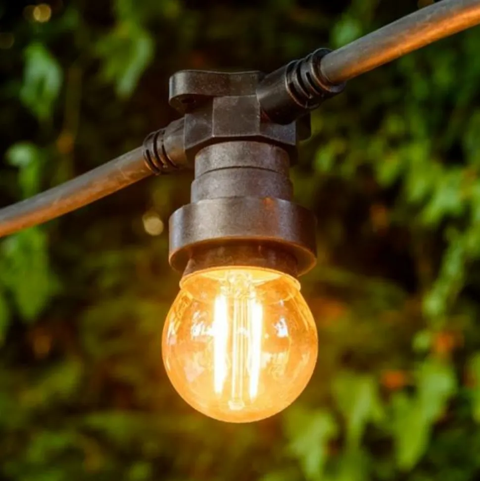 LOTTI - Ampoule guinguette 2200k blanc très chaud 2w g45 filament lotti