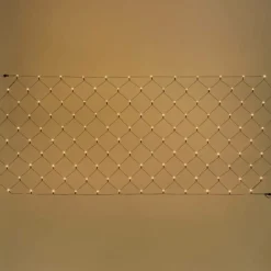 LOTTI - Filet lumineux 2m h1m 120 led blanc chaud prolongeable 31v câble vert ip44 smart connect lotti