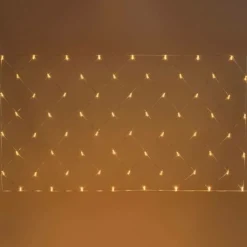 LOTTI - Filet lumineux raccordable 64 led blanc chaud professionnelle 2mxh1m 24v lotti