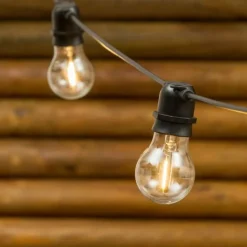 LOTTI - Guirlande guinguette extérieure basse tension 5m 10 led e27 a60 filament blanc chaud 36v prolongeable lotti