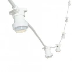 LOTTI - Guirlande guinguette câble blanc 5m 16 douilles e27 connectable 230v luxa professionnelle lotti