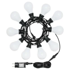 LOTTI - Guirlande guinguette design 10 ampoules goutte 5,5m prolongeable lotti