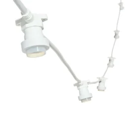 LOTTI - Guirlande guinguette câble blanc luxa 5m 8 douilles e27 prolongeable ip44 230v lotti