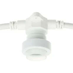 LOTTI - Guirlande guinguette câble blanc luxa 5m 8 douilles e27 prolongeable ip44 230v lotti