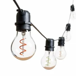 LOTTI - Guirlande guinguette multicolore filament spirale basse tension 36v 5m prolongeable extérieur lotti