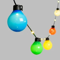 LOTTI - Guirlande guinguette multicolore câble illuminé 25 globes g50 10m lotti