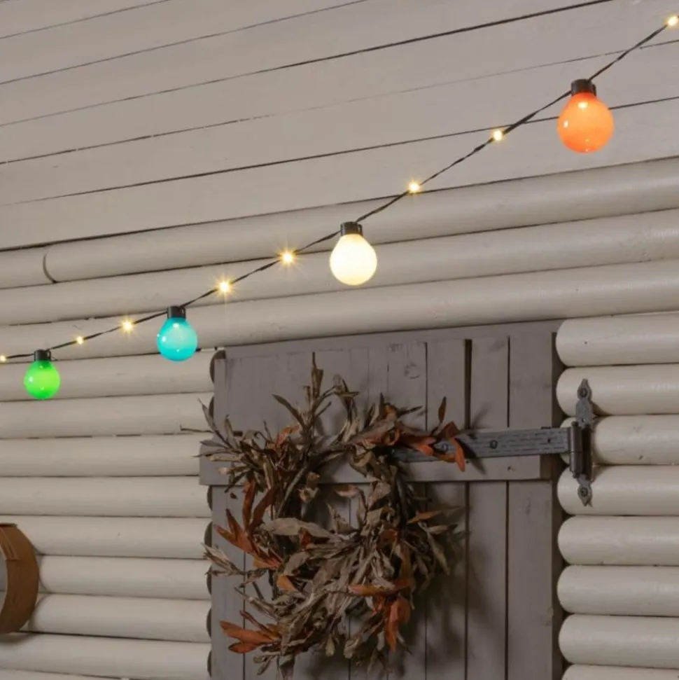 LOTTI - Guirlande guinguette multicolore câble illuminé 25 globes g50 10m lotti