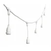 LOTTI - Guirlande guinguette stalactite 5m hauteur jusqu'à 30cm 8 douilles e27 cable blanc connectable luxa 230v ip44 lotti