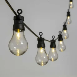 LOTTI - Guirlande lumineuse guinguette 12m 30 ampoules transparente blanc chaud chic lotti