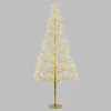 LOTTI - Sapin lumineux rich champagne h180cm 1800 microled flashled avec rameaux lotti