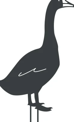 LOUIS MOULIN - Figurine à piquer oie - 50x34 cm - anthracite