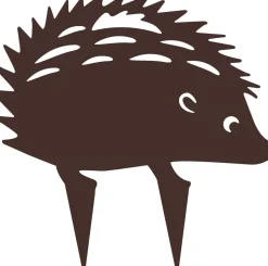 LOUIS MOULIN - Figurine à piquer en forme de hérisson - 21,5x22cm - fer vieilli