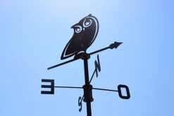 LOUIS MOULIN - Girouette hibou - 45x72,5 cm - anthracite