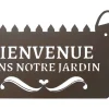 LOUIS MOULIN - Pancarte décorative en métal "bienvenue" - 31x16,5cm - fer vieilli