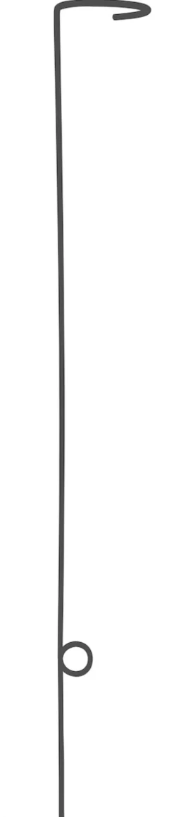 LOUIS MOULIN - Pic bougie en forme de tige - grand modèle - anthracite 90 x 9,2cm