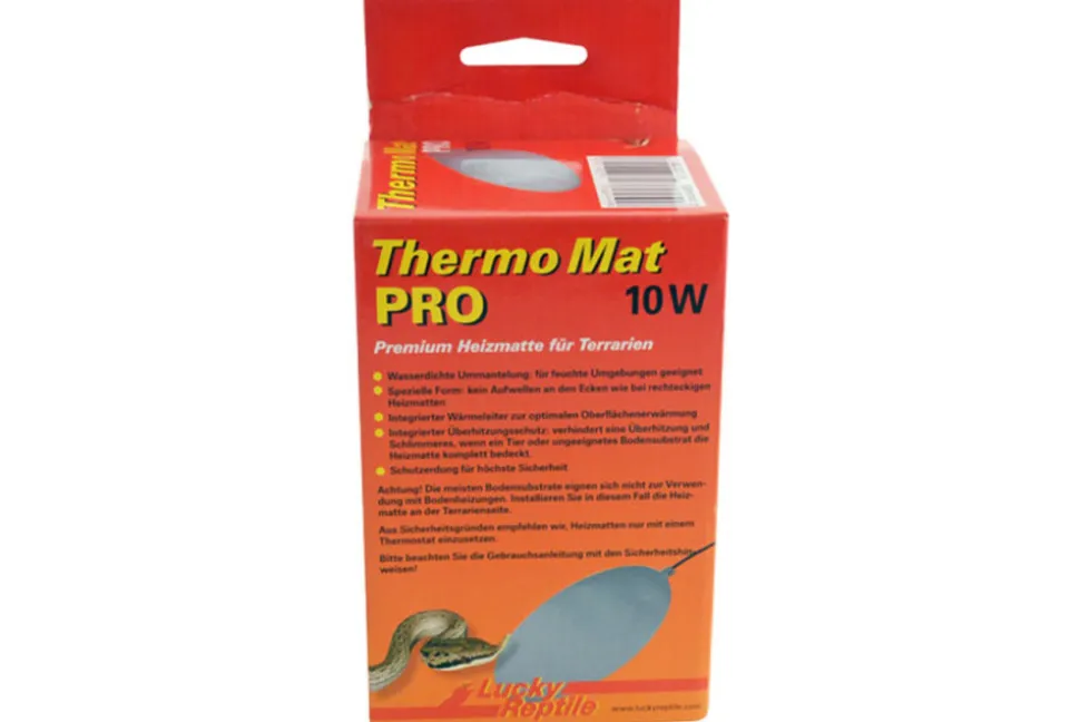 LUCKY REPTILE - Tapis chauffant ovale 10w pour terrarium - thermo mat pro 25 x 15 cm - chauffage pour reptiles (lézards, serpents), amphibiens