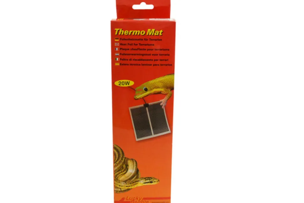 LUCKY REPTILE - Tapis chauffant 20w pour terrarium - thermo mat 42 x 28 cm - chauffage pour reptiles (lézards, serpents), amphibiens et inverté