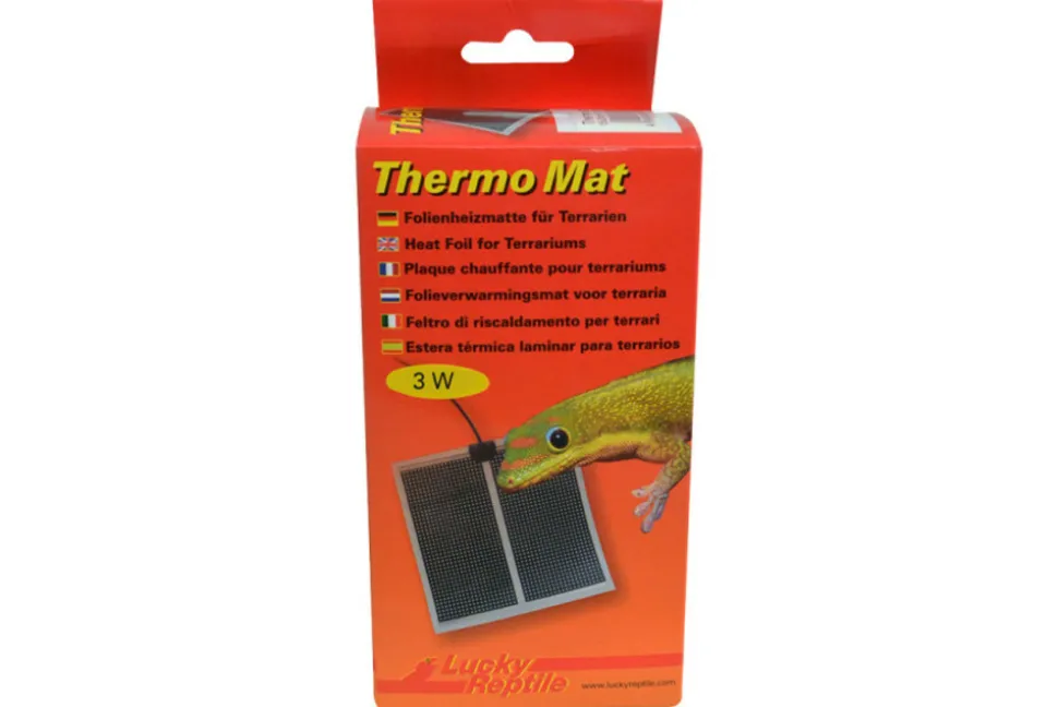LUCKY REPTILE - Tapis chauffant 3w pour terrarium - thermo mat 10 x 12,5 cm - chauffage pour reptiles (lézards, serpents), amphibiens et inverté